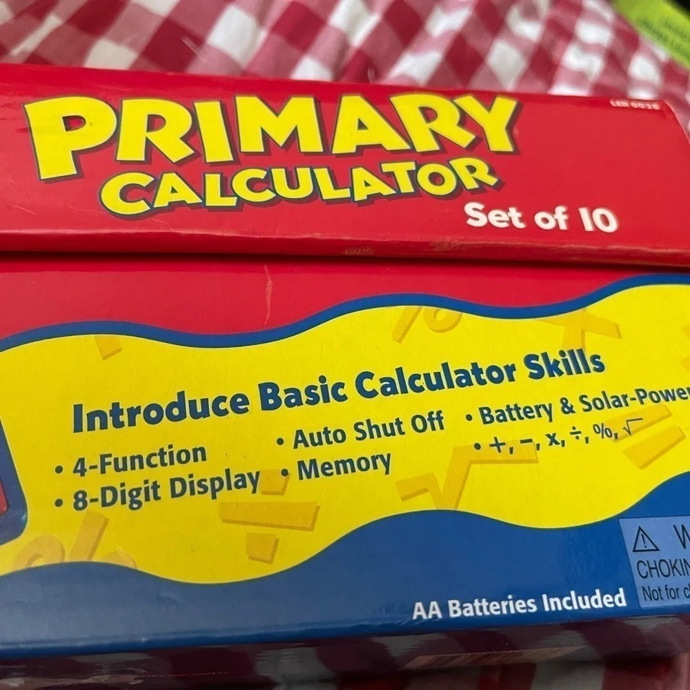 Learning Resources Primary Calculator Set of 9 Homeschool Educational